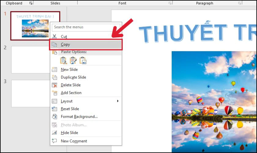 C&aacute;ch copy Slide từ file n&agrave;y sang file kh&aacute;c nhanh ch&oacute;ng