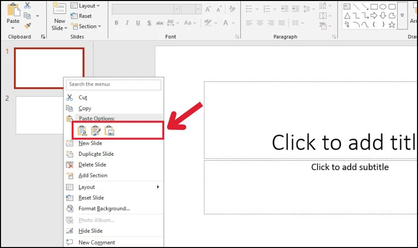 C&aacute;ch copy Slide từ file n&agrave;y sang file kh&aacute;c đơn giản