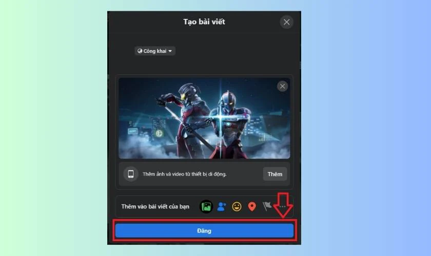 Cách đăng bài trên Facebook bằng laptop