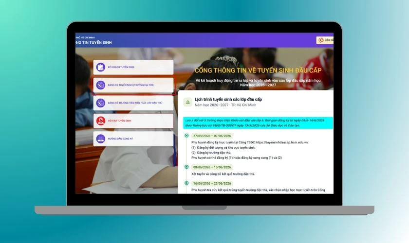 Cách đăng ký tuyển sinh đầu cấp lớp 1 đơn giản 2026