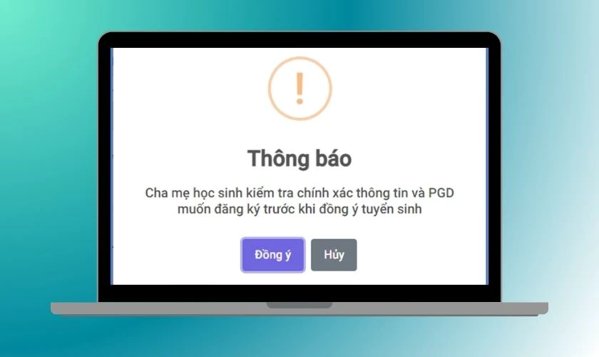 Bước 5: Xác nhận thông tin và nộp hồ sơ