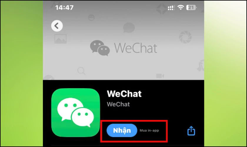 Tải ứng dụng về máy trên App Store