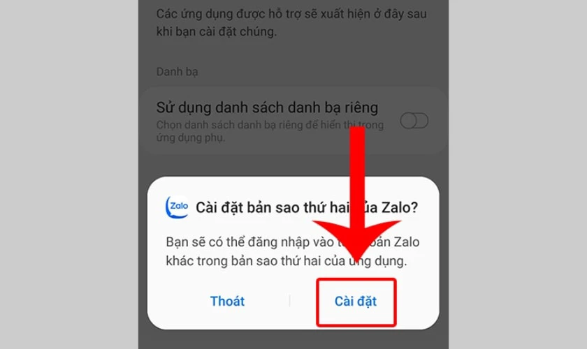 C&aacute;ch đăng nhập 2 Zalo tr&ecirc;n 1 điện thoại Samsung hiệu quả