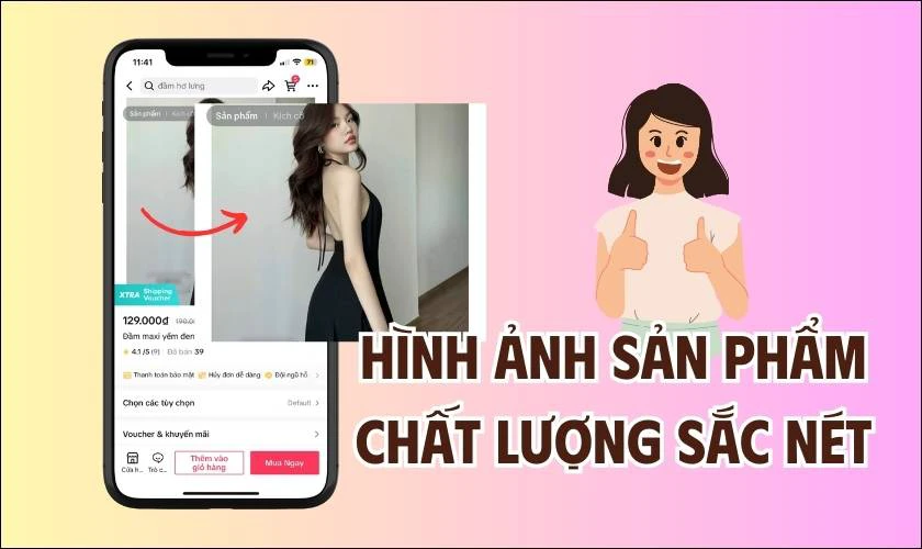 Hình ảnh sản phẩm đăng lên Tiktok Shop có chất lượng sắc nét