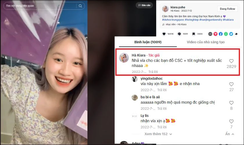 Chăm tương tác, trả lời bình luận người theo dõi trên TikTok