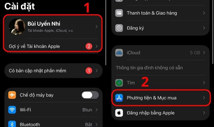 Cách đăng xuất App Store trong Cài đặt iPhone