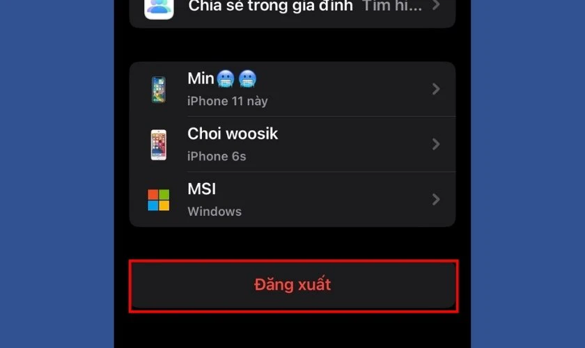 Hướng dẫn cách đăng xuất ID Apple trên iPhone trong Cài đặt