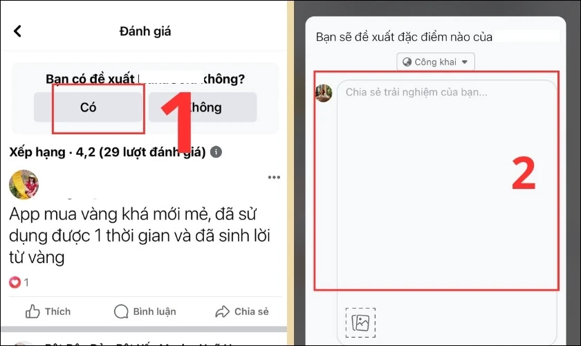 Chọn Có ở mục Bạn có thể đề xuất… không