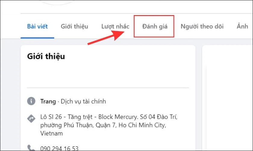 Cách đánh giá Fanpage trên Facebook bằng máy tính