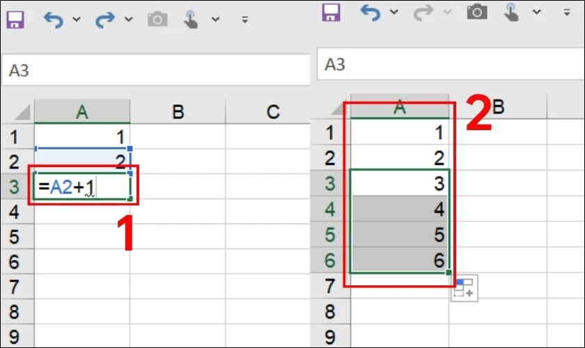 C&aacute;ch đ&aacute;nh số thứ tự trong Excel bằng c&ocirc;ng thức