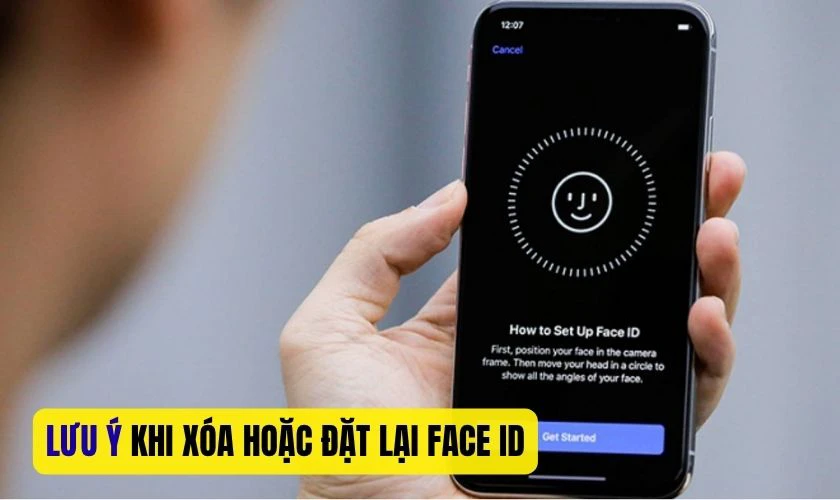 Những lưu ý quan trọng khi xóa hoặc đặt lại Face ID