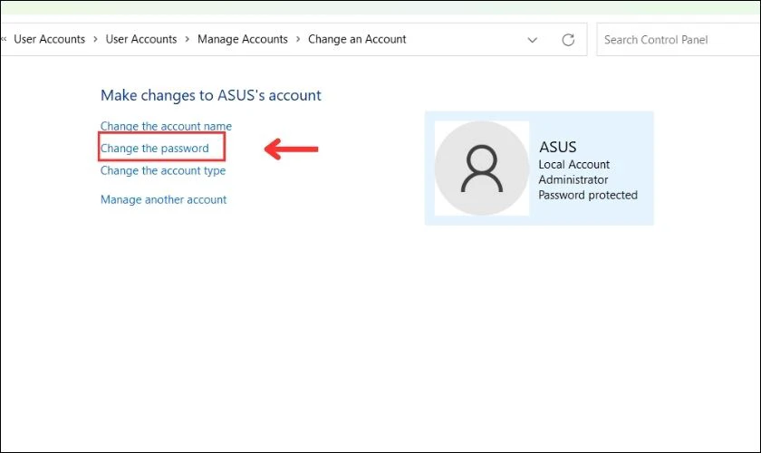 Thay đổi password tr&ecirc;n m&aacute;y t&iacute;nh nhanh ch&oacute;ng