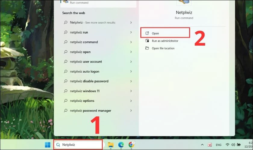 Đặt mật khẩu m&aacute;y t&iacute;nh bằng Netplwiz