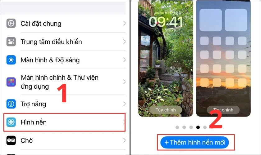 Hướng dẫn c&aacute;ch đặt nhiều ảnh l&agrave;m h&igrave;nh nền điện thoại iPhone