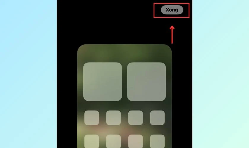 Chọn xong để ho&agrave;n tất c&aacute;c bước c&agrave;i đặt nhiều ảnh l&agrave;m h&igrave;nh nền tr&ecirc;n iPhone