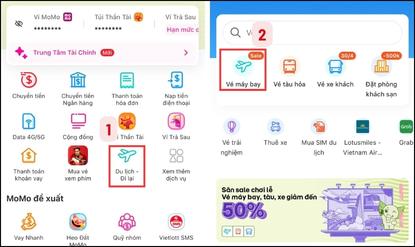 Cách đặt vé máy bay online giá rẻ bằng ví điện tử