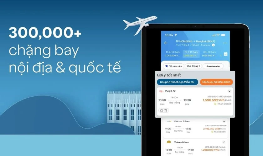 Kinh nghiệm đặt vé máy bay online giá rẻ, giảm sâu