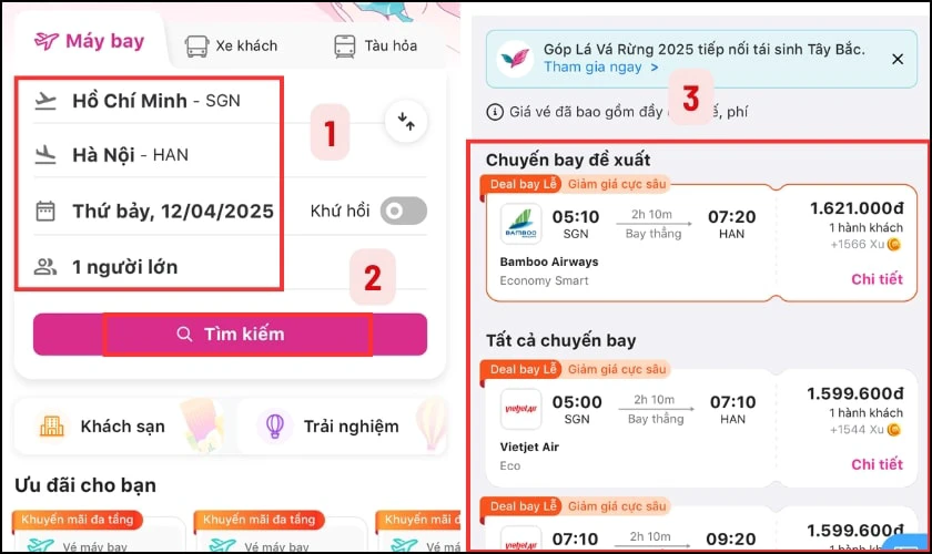 Cách đặt vé máy bay online giá rẻ