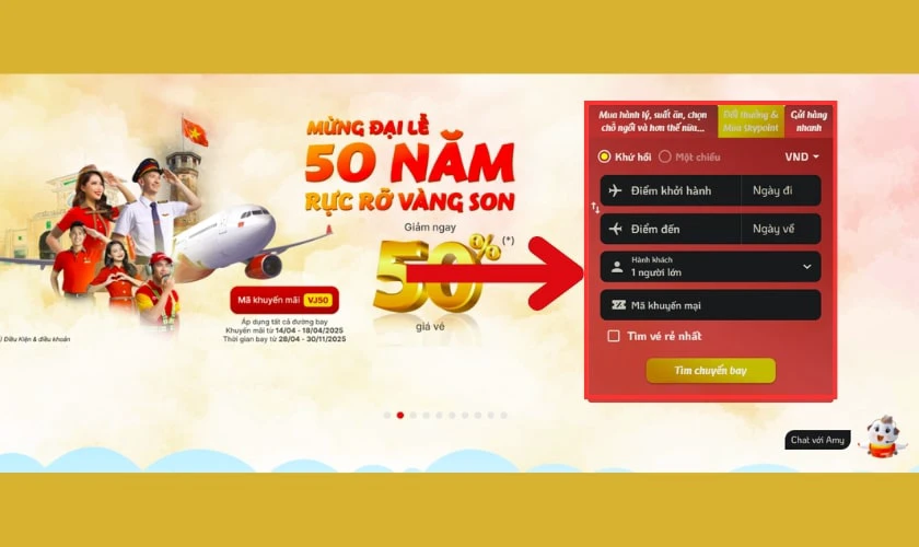 Cách đặt vé máy bay online giá rẻ bằng website của hãng hàng không