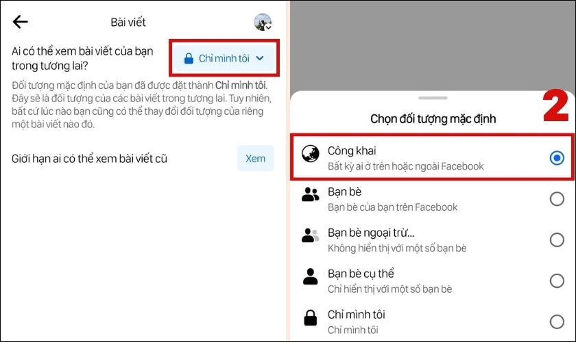 Nhấn v&agrave;o &ocirc; Chỉ m&igrave;nh t&ocirc;i như h&igrave;nh