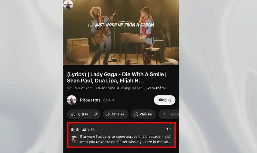 C&aacute;ch dịch b&igrave;nh luận tr&ecirc;n Youtube sang tiếng Việt tr&ecirc;n điện thoại