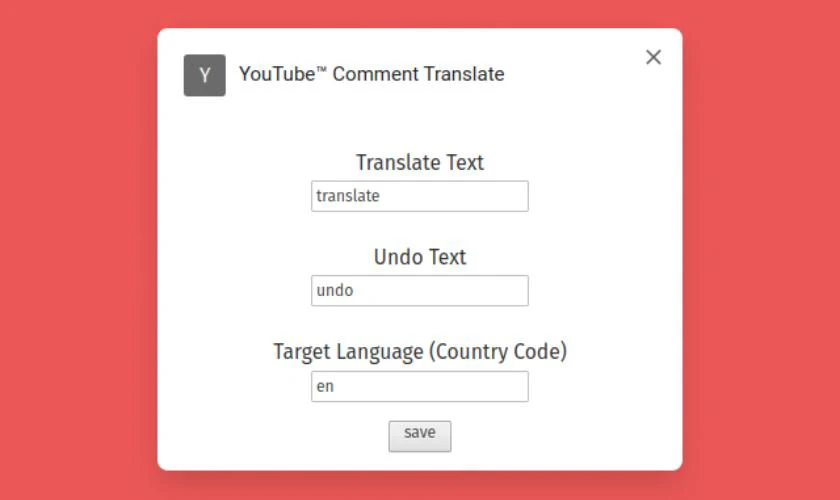 Youtube Comment Translate