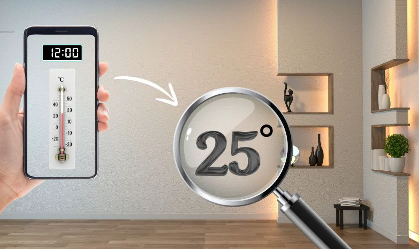 Cách đo nhiệt độ phòng bằng điện thoại chuẩn xác nhất
