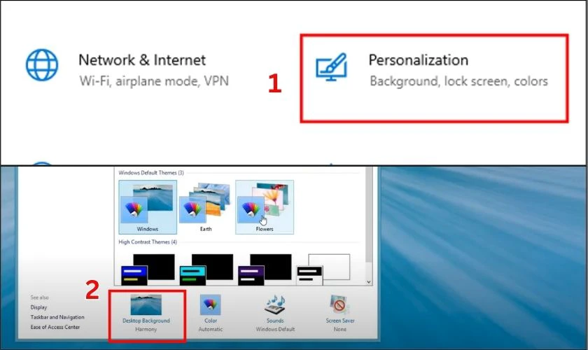 C&agrave;i h&igrave;nh nền tr&ecirc;n Win 8 đơn giản