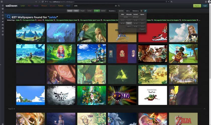 Wallhaven l&agrave; trang web nổi tiếng trong cộng đồng y&ecirc;u th&iacute;ch h&igrave;nh nền