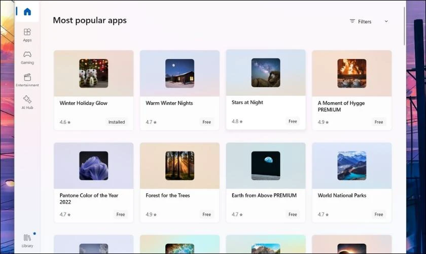 Đổi h&igrave;nh nền m&aacute;y t&iacute;nh ph&ugrave; hợp tr&ecirc;n Win 11