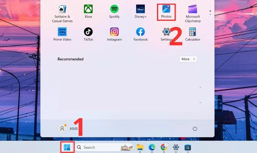 C&aacute;ch đổi h&igrave;nh nền bằng ứng dụng Photos tr&ecirc;n m&aacute;y t&iacute;nh Win 11