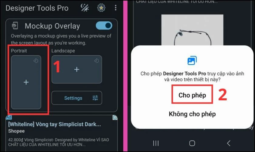 Nhấp chọn biểu tượng dấu +