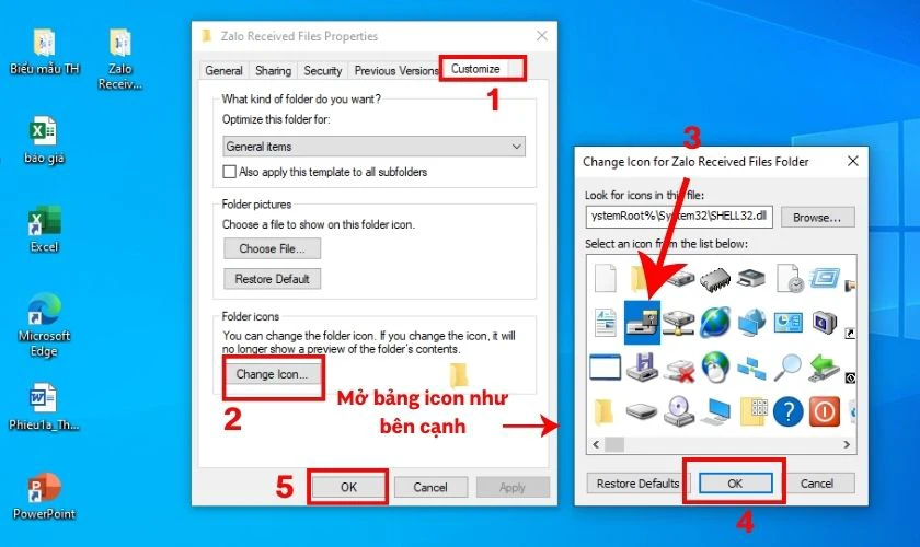 Thay đổi icon Shortcut tr&ecirc;n desktop