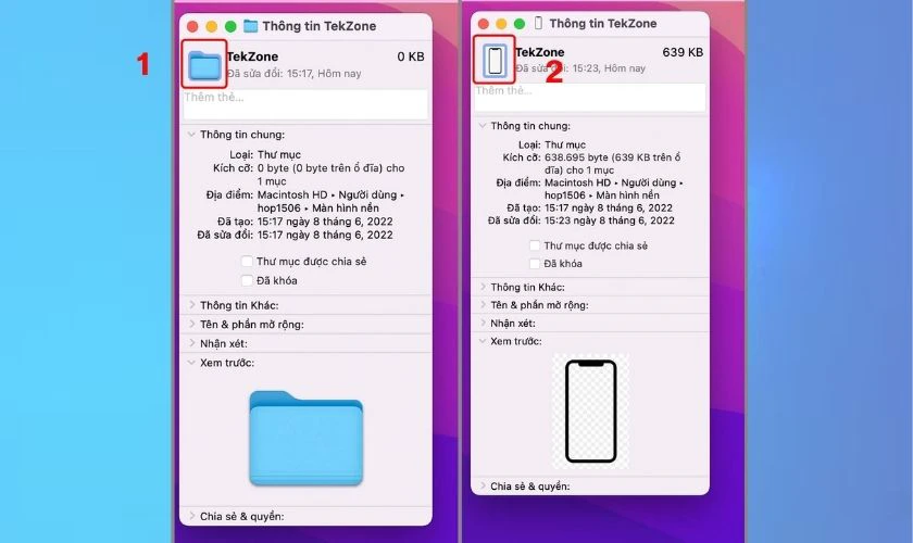 C&aacute;ch đổi biểu tượng icon cho thư mục tr&ecirc;n macOS