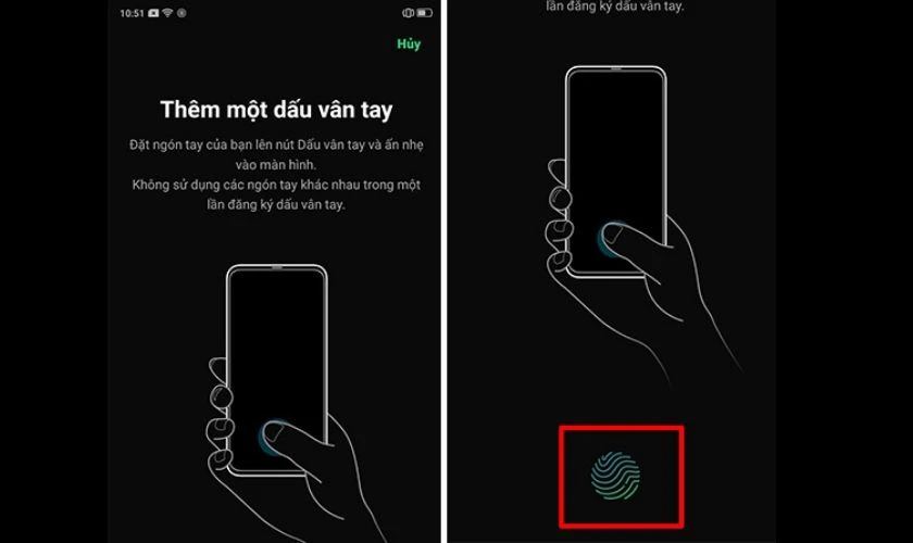 Th&ecirc;m dấu v&acirc;n tay để đặt mật khẩu mới cho điện thoại