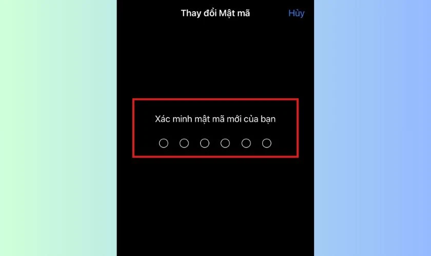 X&aacute;c minh mật m&atilde; mới để ho&agrave;n th&agrave;nh thay đổi mật khẩu iPhone 11,12,13
