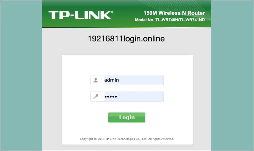 Bạn h&atilde;y mở tr&igrave;nh duyệt v&agrave; truy cập IP quản trị: 192.168.0.1 hoặc 192.168.1.1