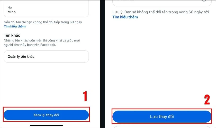 Thay đổi t&ecirc;n Facebook tr&ecirc;n điện thoại iPhone