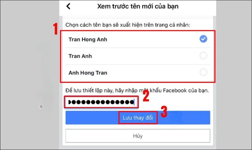 C&aacute;ch đổi t&ecirc;n Facebook tr&ecirc;n điện thoại Android