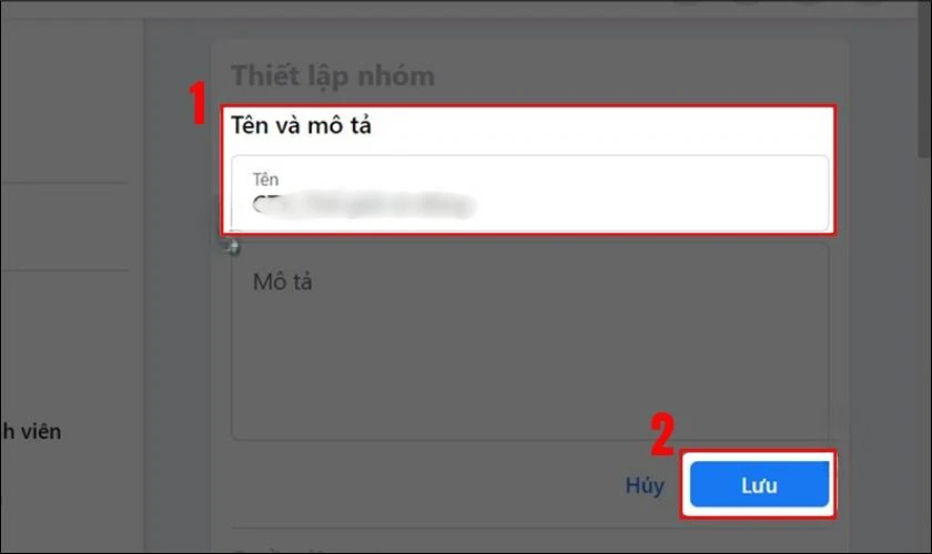 Chỉnh sửa t&ecirc;n theo mong muốn của bạn, nhấn Lưu