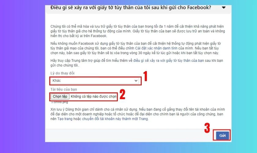 Đổi t&ecirc;n tr&ecirc;n Facebook bằng c&aacute;ch gửi ảnh giấy tờ t&ugrave;y th&acirc;n