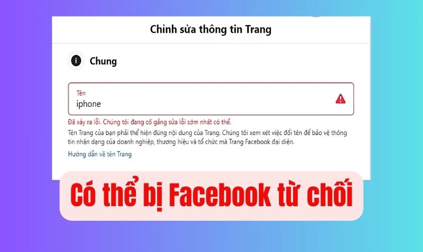 Lưu &yacute; khi đổi t&ecirc;n Facebook