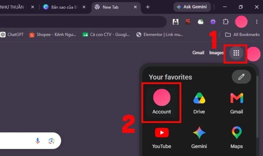 Cách đổi tên Gmail trên máy tính