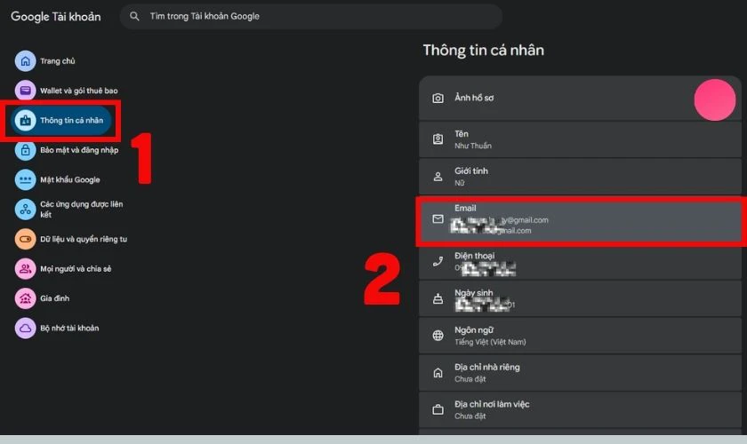 Cách đổi địa chỉ Gmail 
