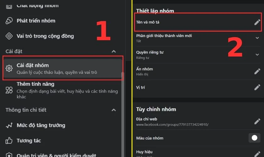 Click chuột phải v&agrave;o biểu tượng c&acirc;y b&uacute;t ở mục T&ecirc;n v&agrave; m&ocirc; tả