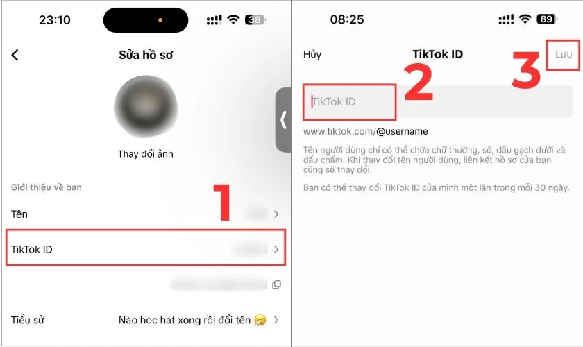 Cách đổi tên TikTok ID đơn giản
