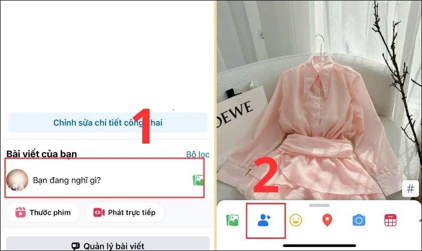 Hướng dẫn gắn lại thẻ tag t&ecirc;n Facebook đ&atilde; gỡ tr&ecirc;n điện thoại