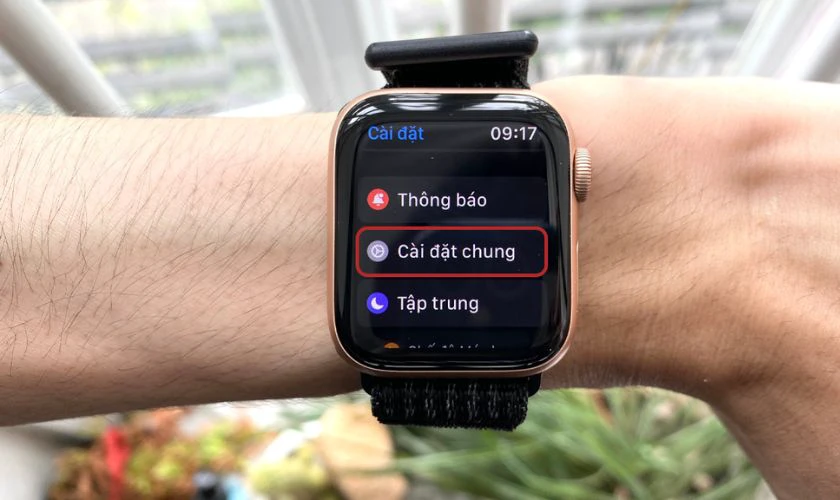 Vào Cài đặt chung trong mục Cài đặt