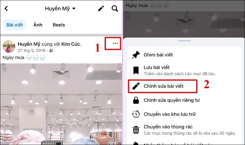 C&aacute;ch gỡ bỏ gắn thẻ t&ecirc;n người kh&aacute;c trong b&agrave;i đăng tr&ecirc;n Facebook