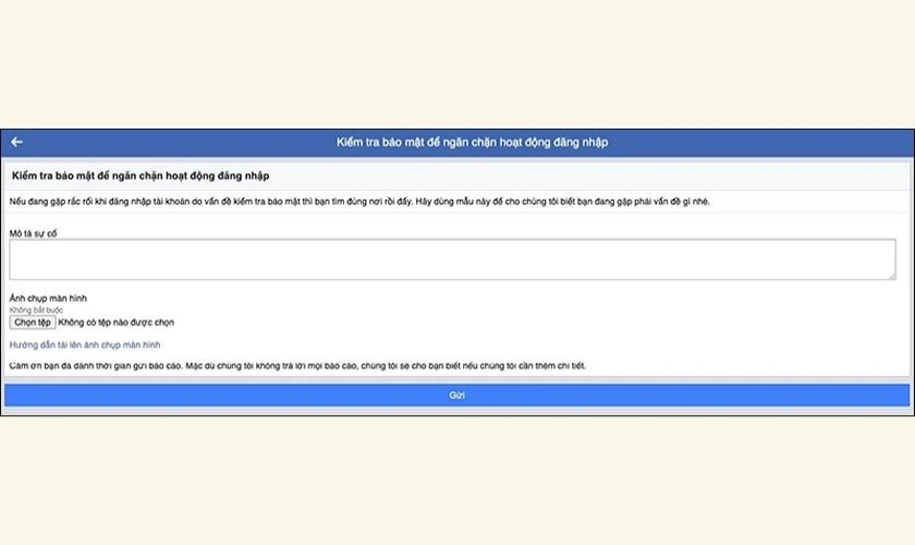 C&aacute;ch gửi b&aacute;o c&aacute;o đến đội ngũ nh&acirc;n vi&ecirc;n Facebook